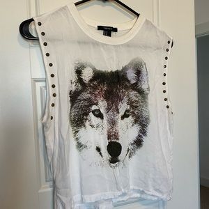 Wolf crop top